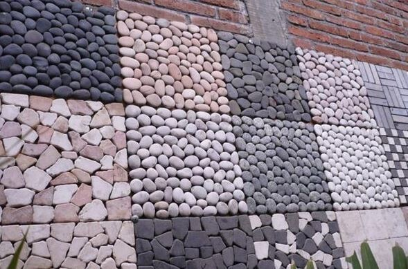 Keramik motif batu alam untuk dinding depan